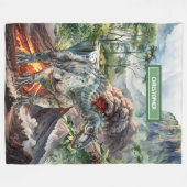 Gepersonaliseerde Prehistorische Dinosaurus Deken  (Voorkant (Horizontaal))