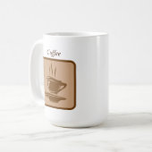Gepersonaliseerde premium koffie Mok (Voorkant links)