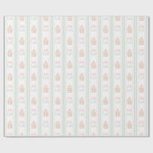 Gepersonaliseerde Preppy Gingerbread House Custom  Cadeaupapier (Vlak)