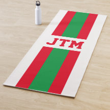 Gepersonaliseerde Preppy Yoga Mat Monogram Strepen