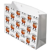 Gepersonaliseerde pretkerst groot cadeauzakje (Achterkant Gekanteld)