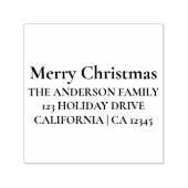 Gepersonaliseerde pretkerst  zelfinktende stempel (Design)