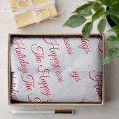 Gepersonaliseerde Prettige feestdagen Tissuepapier (Geschenk)