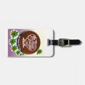 Gepersonaliseerde prettige kerst. bagagelabel (Voorkant horizontaal)