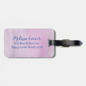 Gepersonaliseerde Princess Castle Travel Bagagelabel (Achterkant horizontaal)