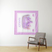 Gepersonaliseerde Princess Crown Wall Wandkleed (In Situ (horizontaal))
