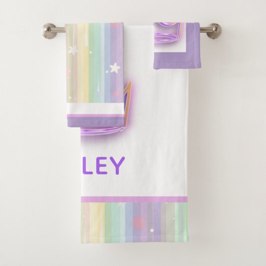 Gepersonaliseerde Princess  handdoek set (Insitu)