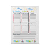 Gepersonaliseerde Principal To-Do List Elementaire Notitieblok (Gedraaid)