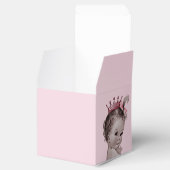 Gepersonaliseerde prinses Baby Rozen dank u Bedankdoosjes (Geopend)