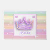 Gepersonaliseerde Prinses Crown gebied tapijt Deurmat (Voorkant)