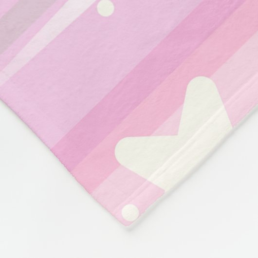 Gepersonaliseerde prinses kleurrijk fleece deken (Hoek)