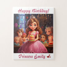 Gepersonaliseerde prinses [naam] Verjaardag