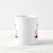 Gepersonaliseerde prinsesroze Mok met aangepaste n (Center)