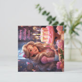 Gepersonaliseerde Prinsessen Verjaardag (Staand voorkant)