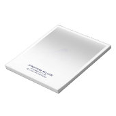 Gepersonaliseerde professionele merkartikelen notitieblok (Gedraaid)