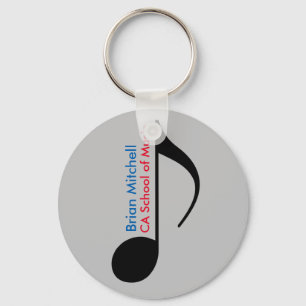 gepersonaliseerde & promotionele muzieknotitie sleutelhanger