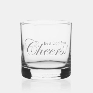 Gepersonaliseerde Proost! Beste papa ooit Elegant Whisky Glas