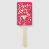 Gepersonaliseerde proost op je jaren! Fan Faces Handwaaier (Achterkant)