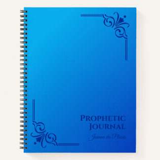 Gepersonaliseerde Prophetic Journal Spiral Notitie Notitieboek