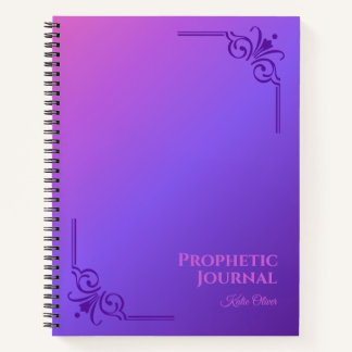 Gepersonaliseerde Prophetic Journal Spiral Notitie Notitieboek