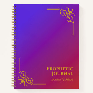 Gepersonaliseerde Prophetic Journal Spiral Notitie Notitieboek