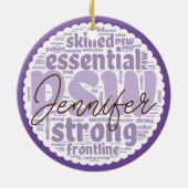 Gepersonaliseerde PSW Keramisch Ornament (Achterkant)