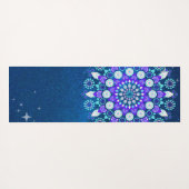 Gepersonaliseerde psychedelische serene modern zee yogamat (Achterkant (horizontaal))