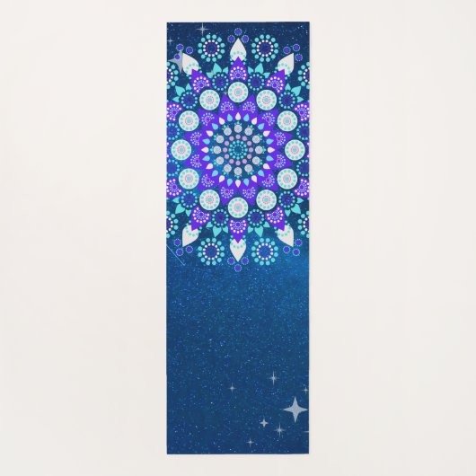 Gepersonaliseerde psychedelische serene modern zee yogamat (Achterkant)