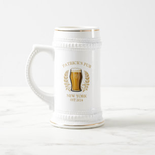 Gepersonaliseerde Pub Sign Bierglas met aangepaste Bierpul