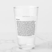 Gepersonaliseerde publicatie Glas - Witte achtergr (Achterkant)