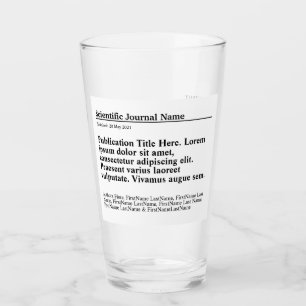 Gepersonaliseerde publicatie Glas - Witte achtergr