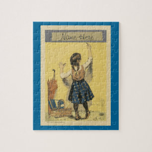 Gepersonaliseerde puzzel - Meisje dat op de muur s Legpuzzel