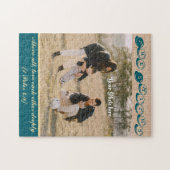 Gepersonaliseerde puzzel - Naam, foto + Bijbelvers Legpuzzel (Horizontaal)