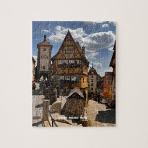 Gepersonaliseerde puzzel van Rothenburg, Duitsland