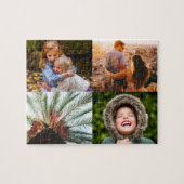 Gepersonaliseerde puzzle 4 Fotorand afdrukken Coll Legpuzzel (Horizontaal)