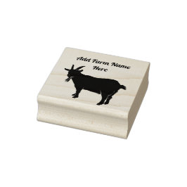 Gepersonaliseerde Pygmy Goat Boerderij Stamp Rubberstempel