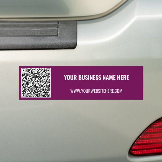 Gepersonaliseerde QR Code Bumpersticker aangepaste (Op auto)