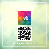 Gepersonaliseerde QR-code Business Logo Tekst Mode Raamsticker (Vel 3)