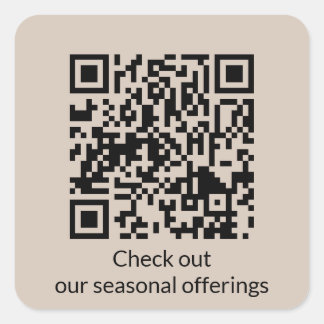 Gepersonaliseerde QR-code Genereer URL Vierkante S Sticker