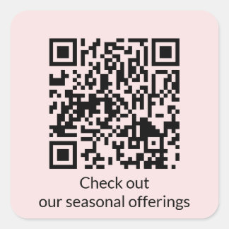 Gepersonaliseerde QR-code genereer URL Vierkante Sticker