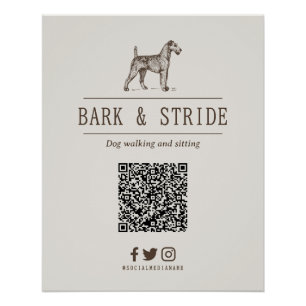 Gepersonaliseerde QR-code scan om bedrijf te volge Perfect Poster