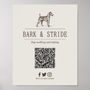 Gepersonaliseerde QR-code scan om bedrijf te volge Poster