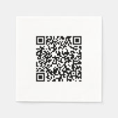 Gepersonaliseerde QR-code servetten voor merkpromo (Voorkant)
