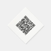 Gepersonaliseerde QR-code servetten voor merkpromo (Hoek)