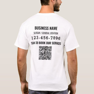 Gepersonaliseerde QR-code Social Media Business Ev T-shirt