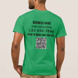 Gepersonaliseerde QR-code Social Media Business Ev T-shirt