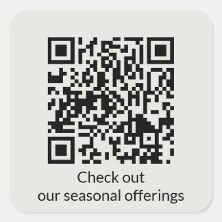 Gepersonaliseerde QR-code URL genereren Vierkante Sticker