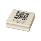 Gepersonaliseerde QR-code voor zakelijke professio Rubberstempel (Stempel)
