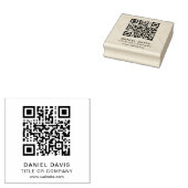 Gepersonaliseerde QR-code voor zakelijke professio Rubberstempel (Gestempeld)