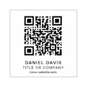 Gepersonaliseerde QR-code voor zakelijke professio Rubberstempel (Afrduk)